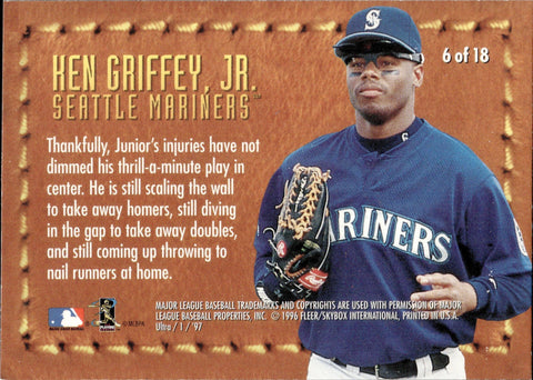 Seattle Mariners Ken Griffey Jr. #6, 35th Anniversary Patch MLB