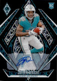 2024 Jaylen Wright Panini Phoenix BLACK LAZER ROOKIE AUTO AUTOGRAPH #199 Miami Dolphins