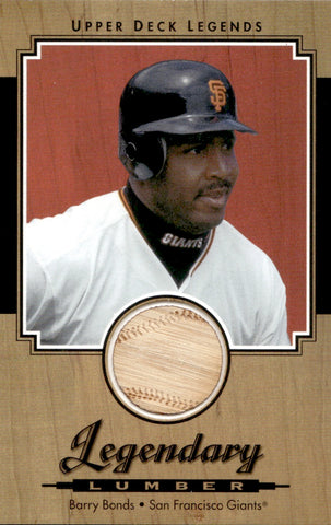 2001 Barry Bonds Upper Deck Legends LEGENDARY LUMBER BAT RELIC #L-BB San Francisco Giants