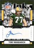 2024 Tony Mandarich Panini Contenders INK AUTOGRAPH 50/99 AUTO #INK-TMH Green Bay Packers