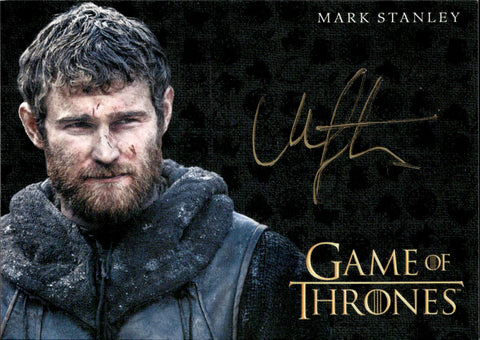 2022 Mark Stanley as Grenn Rittenhouse Game of Thrones The Complete Series Volume 2 GOLD AUTO AUTOGRAPH #_MAST