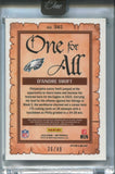 2023 D'Andre Swift Panini One GREEN DUAL PATCH AUTO 36/49 AUTOGRAPH RELIC #345 Philadelphia Eagles