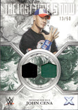 2025 John Cena Topps Exalted THE LAST TIME IS NOW DUAL SHIRT 13/50 RELIC #JFRC-JC WWE Legend