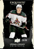 2023-24 Logan Cooley Upper Deck Exquisite Collection ROOKIE BLACK 29/99 RC #EB-CO Arizona Coyotes