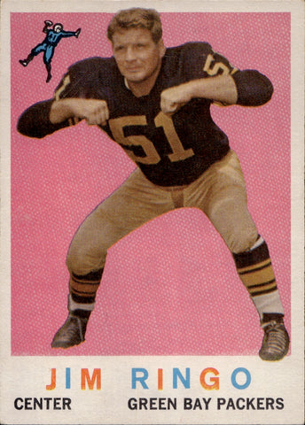 1959 Jim Ringo Topps Green Bay Packers #75