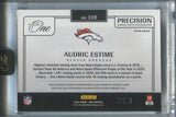 2024 Audric Estime Panini One PRECISION ROOKIE JUMBO PATCH AUTO 36/99 AUTOGRAPH RELIC #319 Denver Broncos