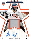 2025 Grady Emerson Panini USA Stars & Stripes SIGNATURE MATERIALS AUTOGRAPH AUTO JERSEY #SSM-GE 18U NATIONAL TEAM