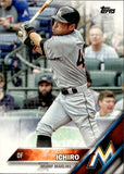 2016 Ichiro Suzuki Topps Series 2 SP VARIATION #700 Miami Marlins HOF