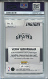 2023-24 Victor Wembanyama Panini Instant ROOKIE RC PSA 9 #32 San Antonio Spurs 6126