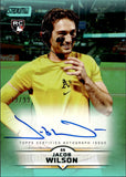 2025 Jacob Wilson Topps Stadium Club GREEN ROOKIE AUTO 19/99 AUTOGRAPH #SCBA-JWA Athletics