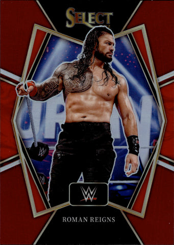 2022 Roman Reigns Panini Select WWE PREMIER LEVEL RED 046/149 #160 Friday Night Smackdown