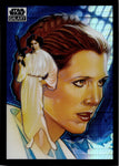 2022 Princess Leia Organa Topps Chrome Galaxy Star Wars PRISM REFRACTOR 20/75 #35