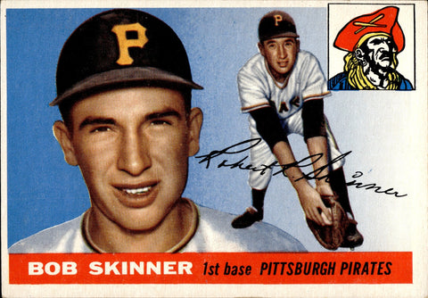 1955 Bob Skinner Topps ROOKIE RC #88 Pittsburgh Pirates BV $30