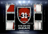 2023 Carey Price Leaf In the Game Used GEAR 6 PIECE PATCH JERSEY 04/15 RELIC #GUG-6 Montreal Canadiens