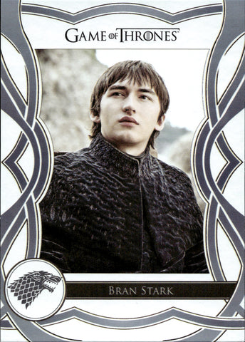 2020 Bran Stark Rittenhouse Game of Thrones THE COMPLETE SERIES THE CAST SILVER PARALLEL 74/75 #C15