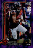 2025 Luther Burden III Topps Chrome PURPLE RAYWAVE ROOKIE 16/75 RC #334 Chicago Bears