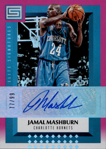 2017-18 Jamal Mashburn Panini Status PINK ELITE SIGNATURES AUTO 77/99 AUTOGRAPH #ES-JMB Charlotte Hornets