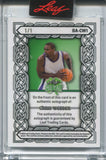 2026 Chris Webber Leaf St. Patrick's Day GREEN AUTO 1/1 ONE OF ONE AUTOGRAPH #BA-CW1 Sacramento Kings HOF
