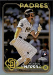 2024 Jackson Merrill Topps Chrome REFRACTOR ROOKIE RC #207 San Diego Padres 2
