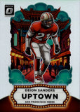 2025 Deion Sanders Donruss Optic SP DOWNTOWN #7 San Francisco 49ers HOF