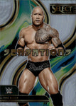 2023 The Rock Panini Select WWE HOLO SILVER SENSATIONS #6 WWE Legend