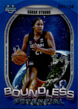 2025 Sarah Strong Bowman University Chrome BLUE REFRACTOR BOUNDLESS POTENTIAL 092/150 #BP-16 UConn Huskies