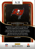 2024 Baker Mayfield Panini Select PREMIER LEVEL ZEBRA SP #108 Tampa Bay Buccaneers