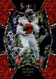 2021 Derrick Henry Panini Select PREMIER RED DISCO 5/49 Tennessee Titans #133