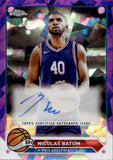 2024-25 Nicolas Batum Topps Chrome PURPLE ICE AUTO 09/10 AUTOGRAPH #CG-NB Philadelphia 76ers