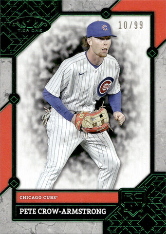 2024 Pete Crow-Armstrong Topps Tier One GREEN ROOKIE 10/99 RC #84 Chicago Cubs