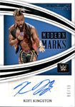 2022 Kofi Kingston Panini Immaculate Collection WWE MODERN MARKS AUTO 86/99 AUTOGRAPH #MM-KKG Friday Night Smackdown