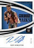 2022 Kofi Kingston Panini Immaculate Collection WWE MODERN MARKS AUTO 86/99 AUTOGRAPH #MM-KKG Friday Night Smackdown