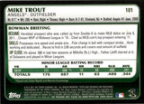 2011 Mike Trout Bowman Draft Picks & Prospects ROOKIE RC #101 Anaheim Angels 1