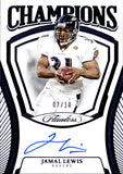 2025 Jamal Lewis Panini Flawless BLUE FOIL CHAMPIONS AUTO 07/10 AUTOGRAPH #CH-JLS Baltimore Ravens