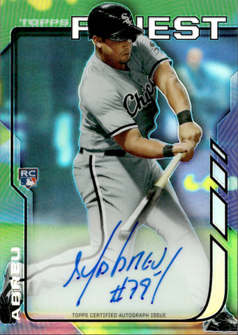 2014 Jose Abreu Topps Finest REFRACTOR ROOKIE AUTO AUTOGRAPH RC #RA-JA Chicago White Sox