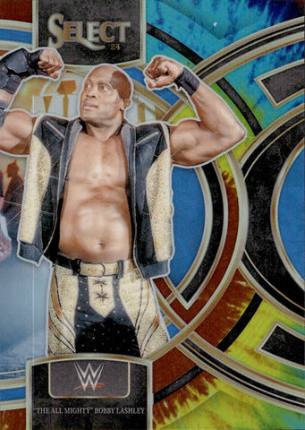 2024 "The All Mighty" Bobby Lashley Panini Select WWE PREMIER TIE DYE 22/25 #123 Friday Night Smackdown