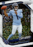 2025 Cam Ward Panini Prizm WHITE DISCO PRIZM ROOKIE RC #352 Tennessee Titans