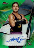 2020 Chad Gable Shorty G Topps Finest WWE GREEN REFRACTOR AUTO 73/99 AUTOGRAPH #A-SG Friday Night Smackdown