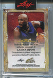 2026 Lamar Odom Leaf Art of Sport PURPLE FOIL AUTO JERSEY NUMBER 07/12 AUTOGRAPH #BA-LO1 Los Angeles Lakers