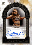 2025 Fallon Henley Topps Royalty WWE PILLARS OF GREATNESS SIGNATURES AUTO 74/99 AUTOGRAPH #PGS-FHE NXT
