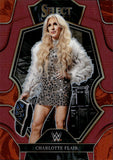 2023 Charlotte Flair Panini Select WWE PREMIER LEVEL MAROON 143/149 #191 Friday Night Smackdown