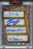 2025 Brie Larson Ben Affleck Halle Berry Andrew Garfield Gal Gadot Henry Cavill Michelle Pfeiffer Val Kilmer Leaf Red Carpet GOLD FOIL OCTET 8 WAY AUTO 1/1 ONE OF ONE AUTOGRAPH #O-3 Super Heroes