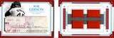 2017 Bob Gibson Panini National Treasures LEGENDS CUTS BOOKLET MATERIALS CUT AUTO QUAD JERSEY 3/5 AUTOGRAPH RELIC #LCBM-BG St. Louis Cardinals HOF