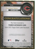 2022 Jonathan India Topps Gold Label GOLD FRAMED AUTO AUTOGRAPH #FA-JI Cincinnati Reds
