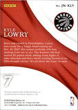 2017-18 Kyle Lowry Panini Immaculate ACETATE PATCH 3/7 RELIC #JN-KLY Toronto Raptors