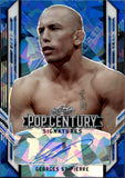 2021 Georges St-Pierre Leaf Pop Century BLUE ICE AUTO 06/20 AUTOGRAPH #BA-GSP UFC Legend