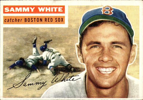 1956 Sammy White Topps #168 Boston Red Sox BV $15