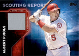 2016 Albert Pujols Topps Series 2 SCOUTING REPORT JERSEY RELIC #SRR-APU Anaheim Angels