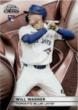 2025 Will Wagner Topps Chrome Black ROSE GOLD WAVE REFRACTOR ROOKIE 2/15 RC #71 Toronto Blue Jays