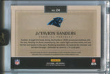 2024 Ja'Tavion Sanders Panini One RED ROOKIE JUMBO PATCH AUTO 68/75 AUTOGRAPH RELIC #24 Carolina Panthers